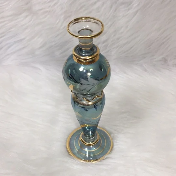 Egyptian Style Handblown Glass Perfume Bottle - Picture 6 of 8